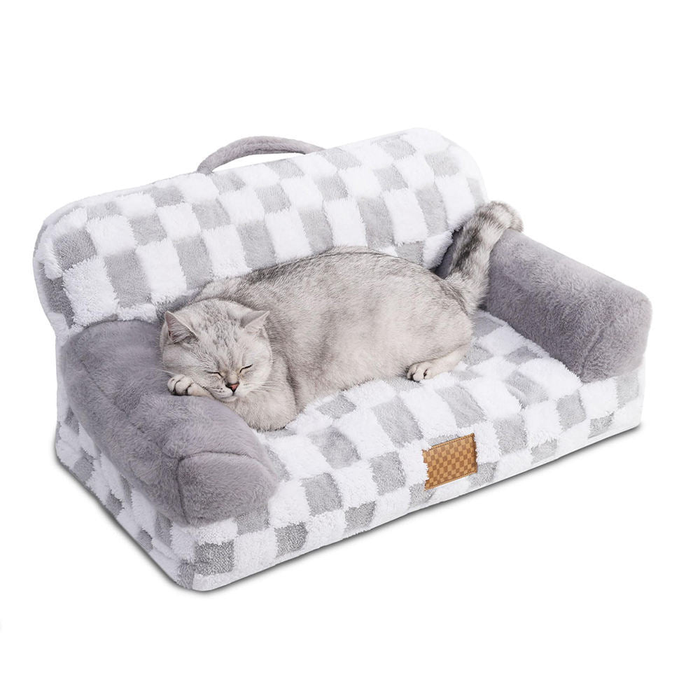 Luxury Sofa Pet Bed-Plush, Washable & Cozy