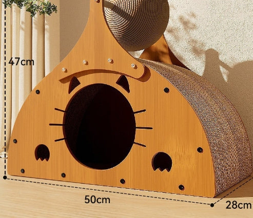 Creative Sisal Cat Scratch Board - Stylish Arch for Play & Rest