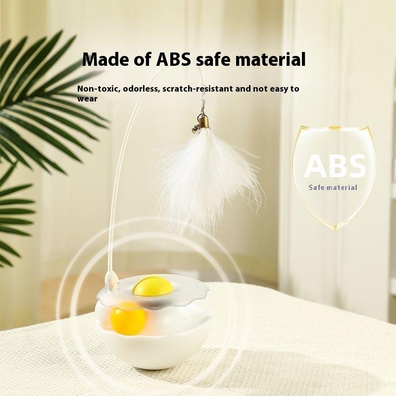 Interactive Cat Tumbler Toy - Feather Balance Ball for Endless Fun