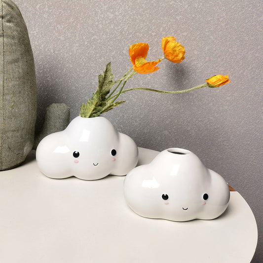 Cartoon Cloud Ceramic Vase