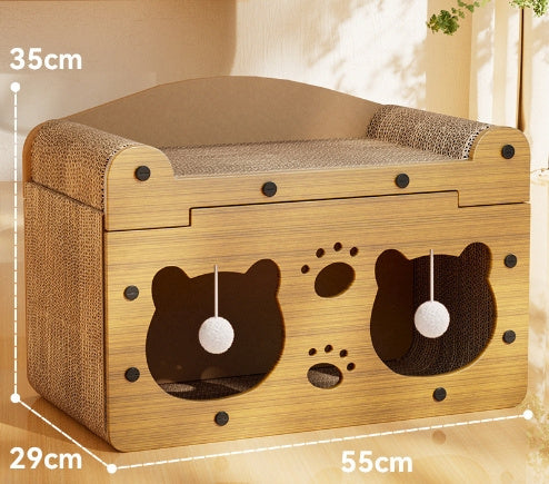 Creative Sisal Cat Scratch Board - Stylish Arch for Play & Rest