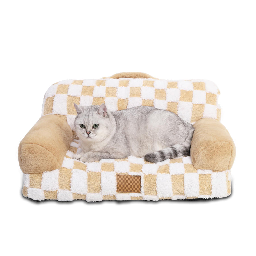 Luxury Sofa Pet Bed-Plush, Washable & Cozy
